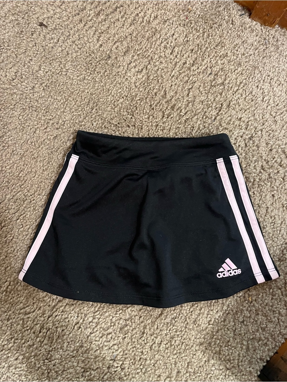 adidas Black Skort with Light Pink Trim size 2T